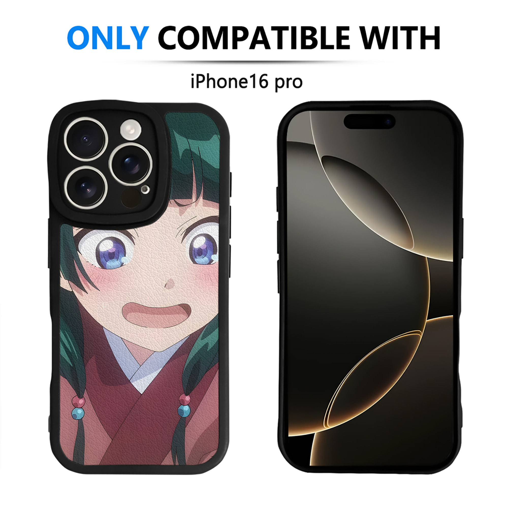 （画像用） 薬屋のひとりごと The Apothecary Diaries 【iPhone 16シリーズ対応】シリコンスマホケース（レザー調） 材質：シリコン
